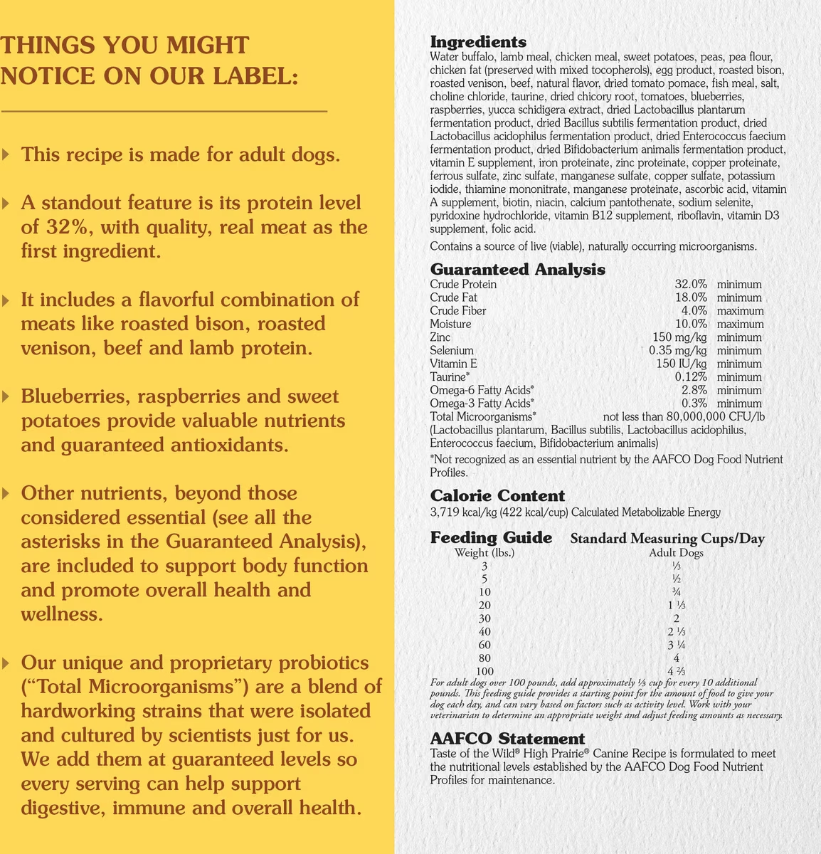 غذای خشک تیست اف د  وایلد  سگ High Prairie